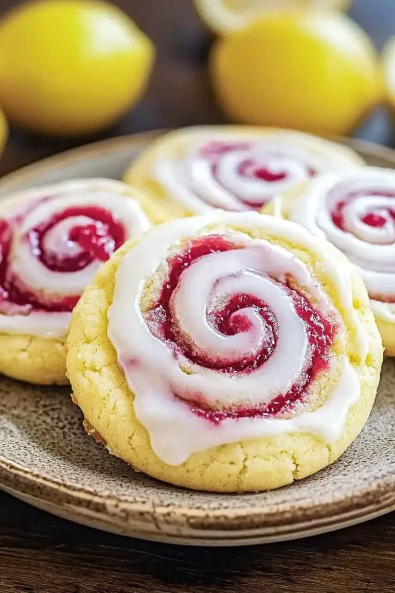 Heavenly Raspberry Lemon Swirl Cookies