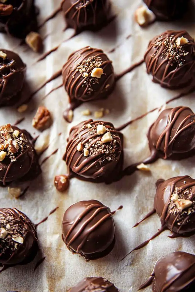 Homemade Chocolate Hazelnut Truffles