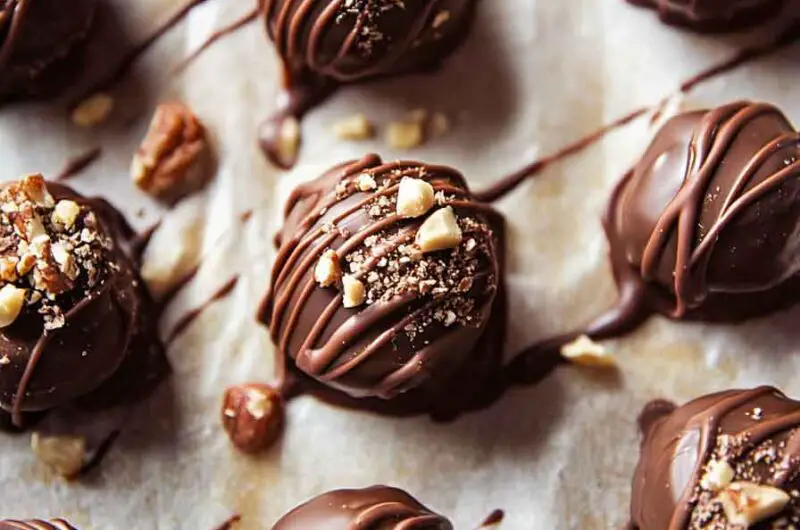 Homemade Chocolate Hazelnut Truffles