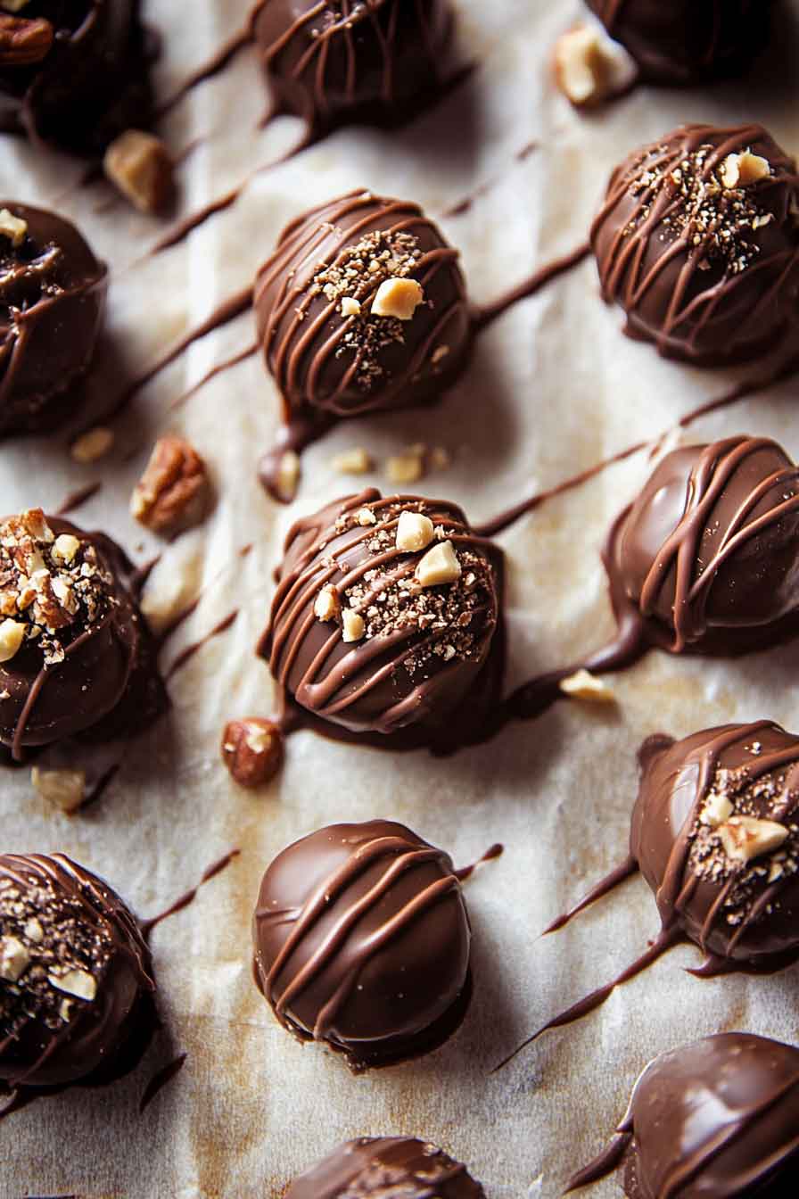 Homemade Chocolate Hazelnut Truffles