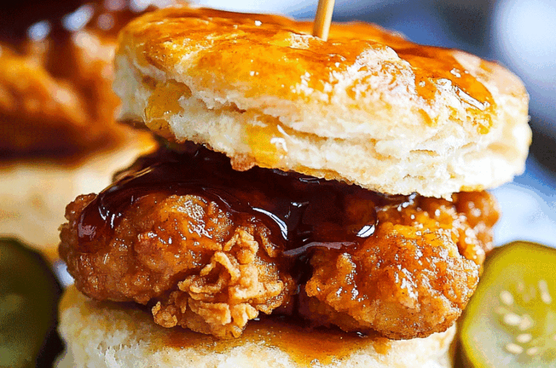 Hot Honey Chicken Biscuits