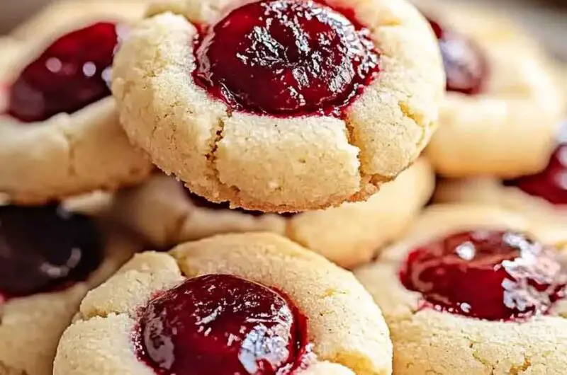 Irresistible Cherry Thumbprint Cookies