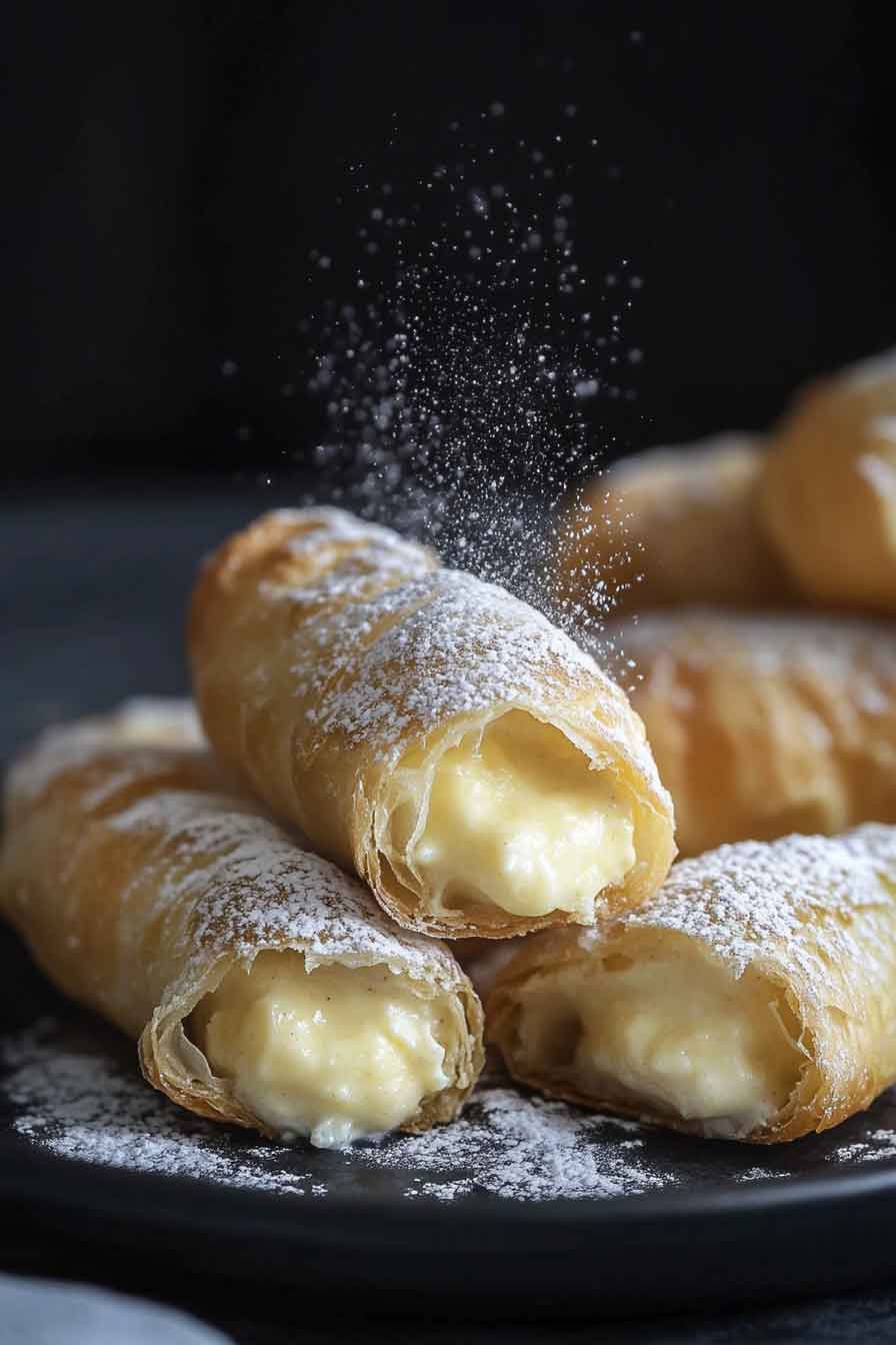 Italian Cream Stuffed Cannoncini