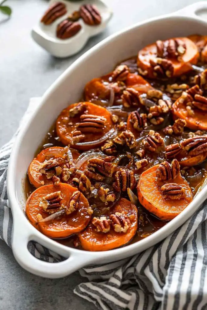 Ingredients for Maple Pecan Sweet Potatoes
