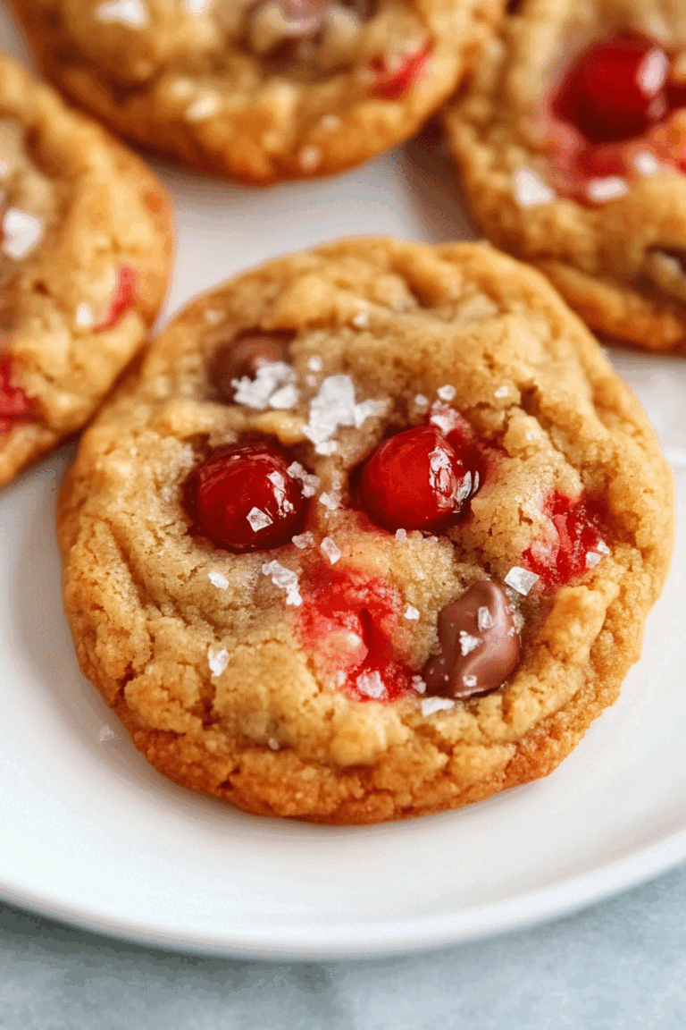 Maraschino Cherry Chocolate Chip Cookies