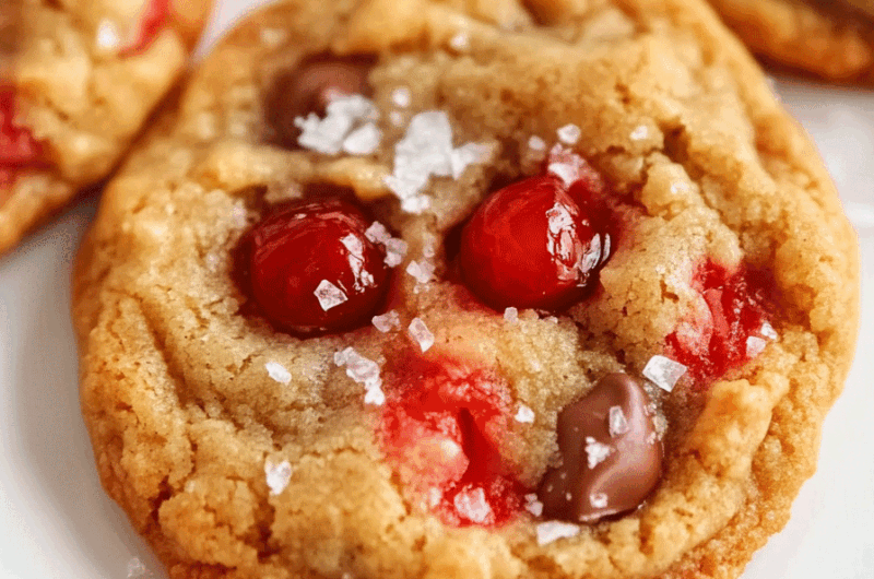 Maraschino Cherry Chocolate Chip Cookies