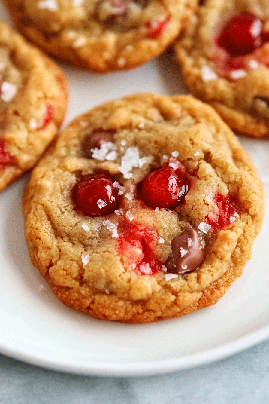 Maraschino Cherry Chocolate Chip Cookies