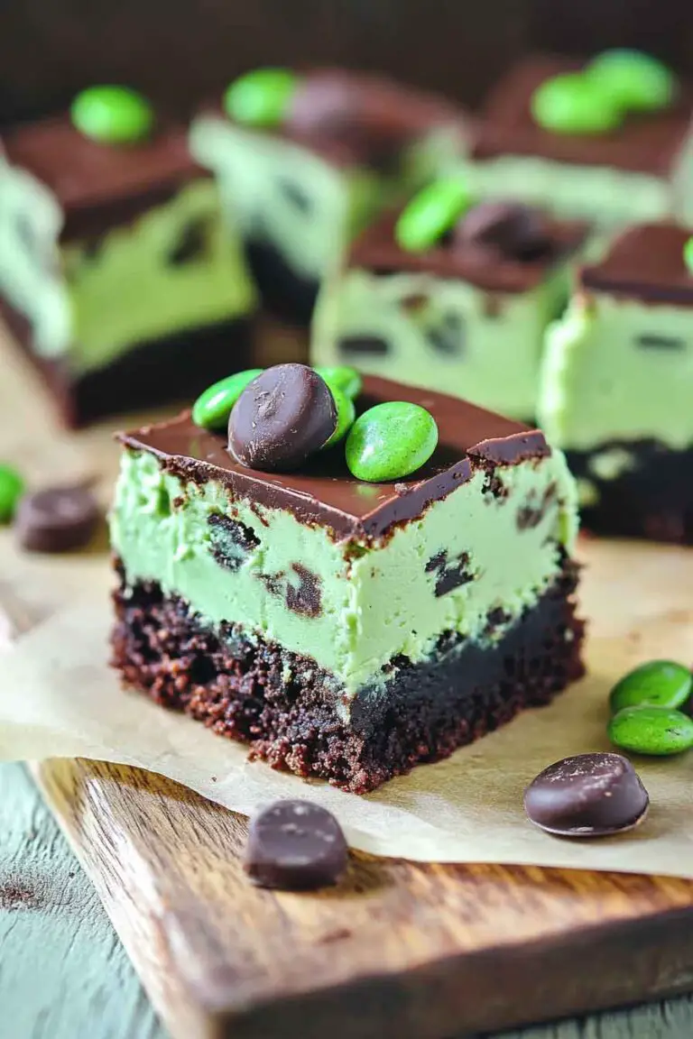 Mint Chocolate Chip Mousse Brownies