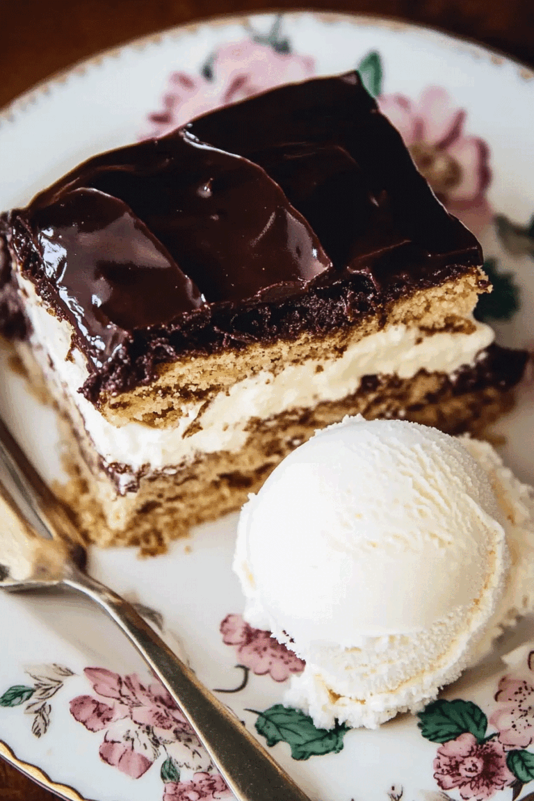 No-Bake Chocolate Éclair Cake