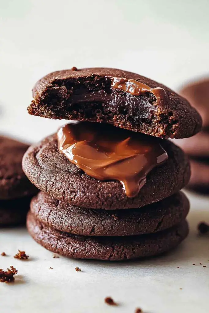 How to Make Nutella Stuffed Chocolate Cookies