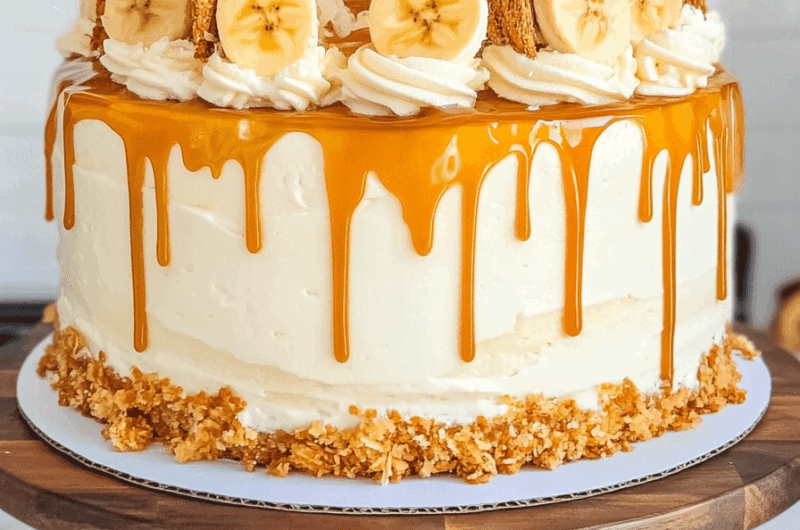 Old School Banana Pudding Cake