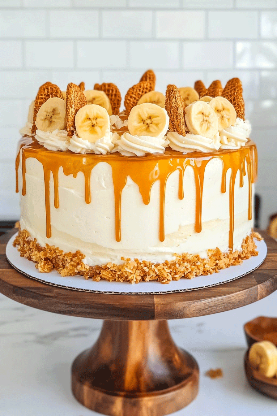 Old School Banana Pudding Cake
