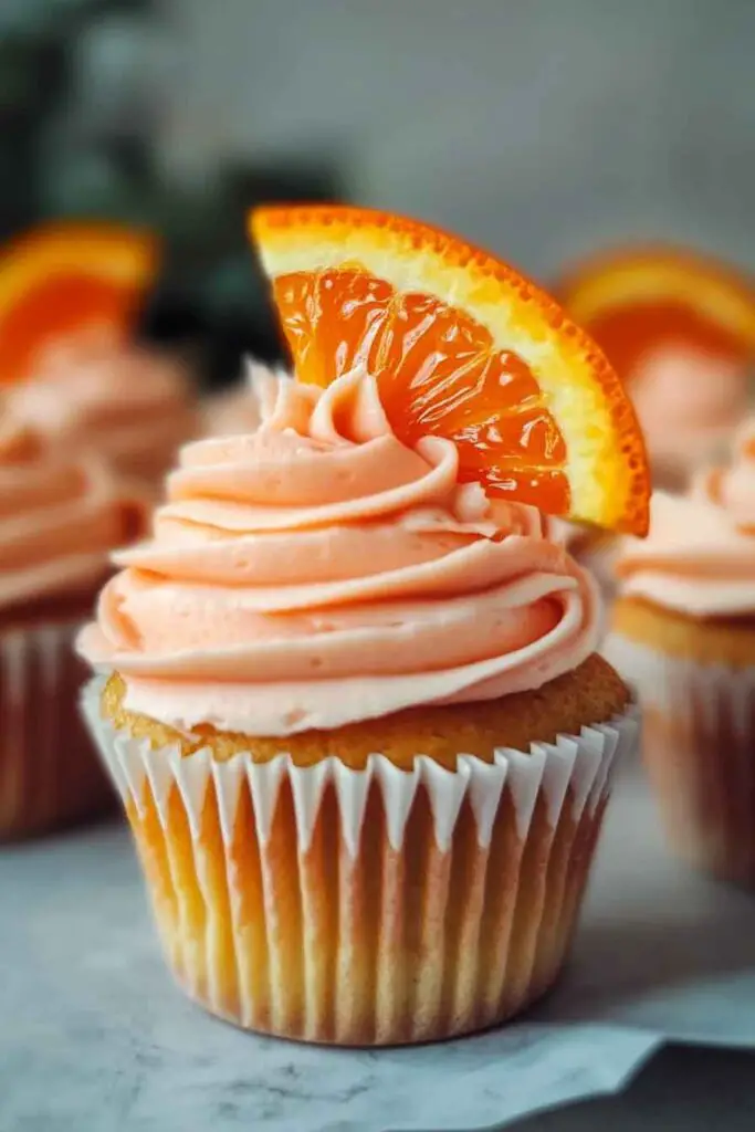 orange Creamsicle Cupcakes Buttercream Frosting