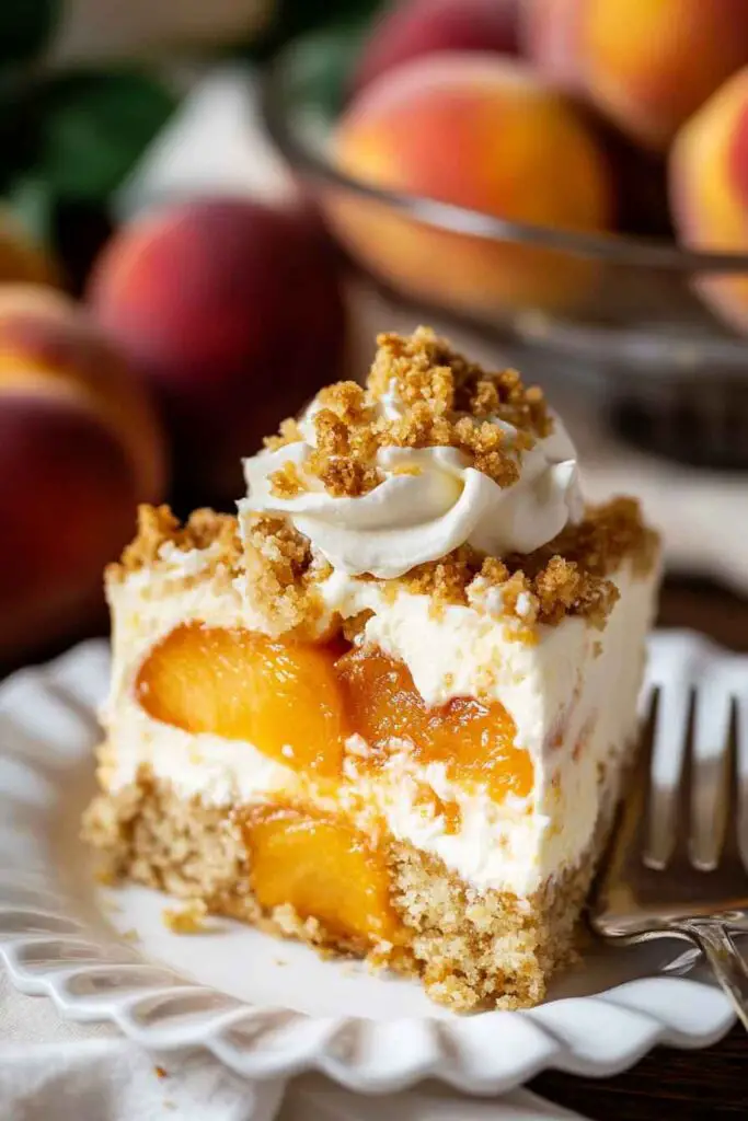 How to Make Peach Cobbler Cheesecake Cake