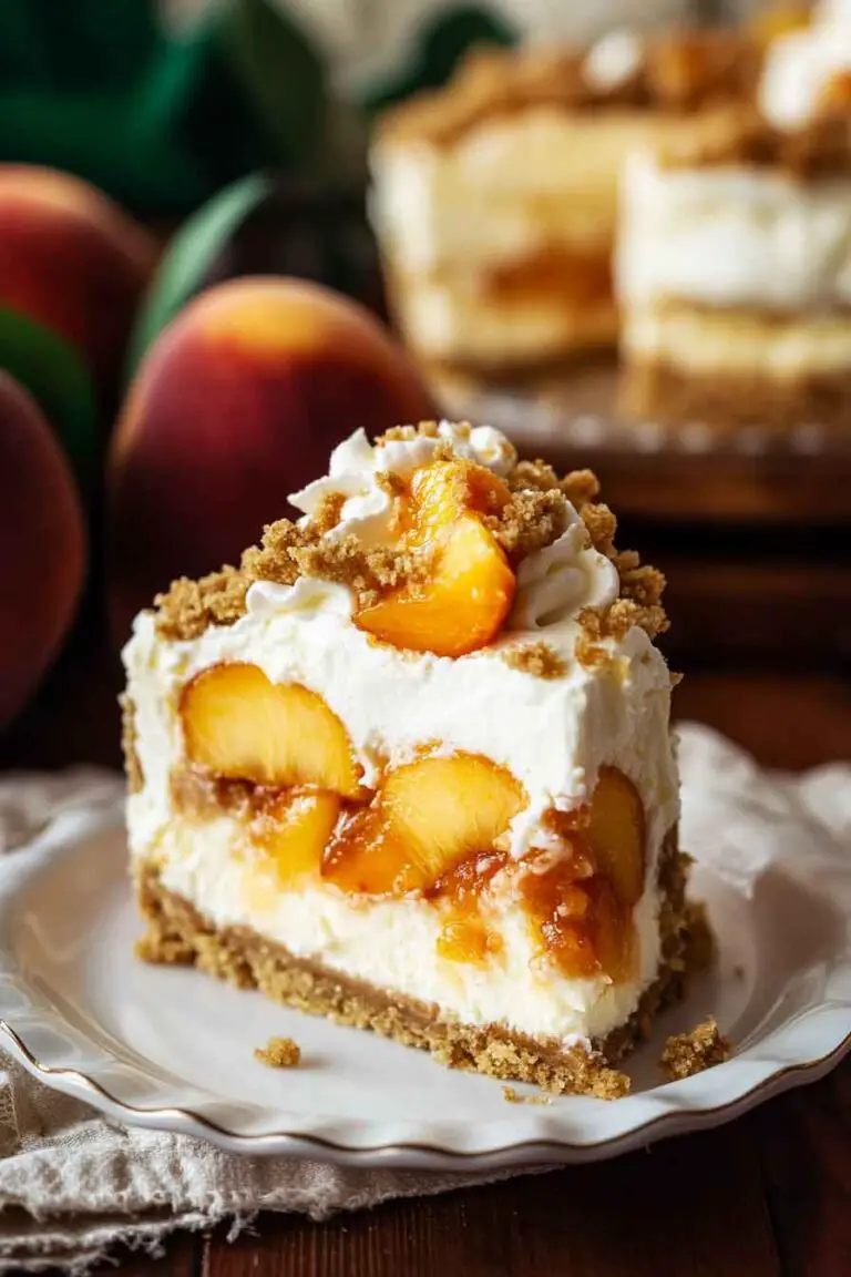 Peach-Cobbler-Cheesecake-Cake-