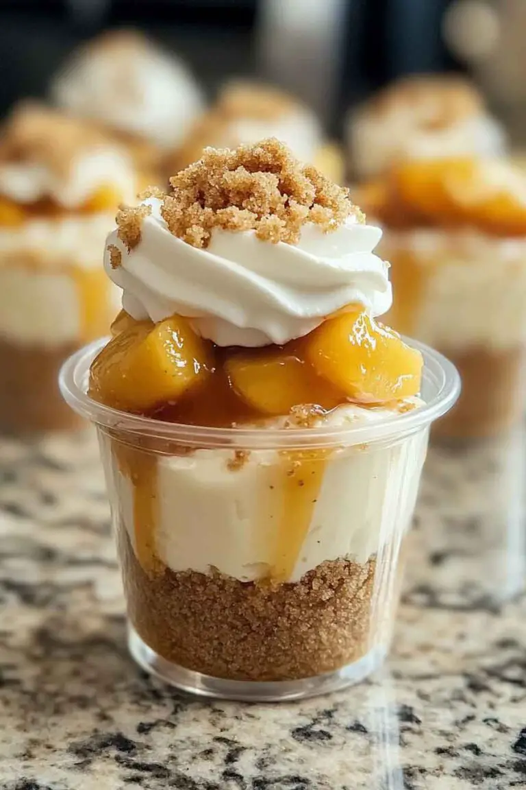 Peach Cobbler Cheesecake Cupcakes