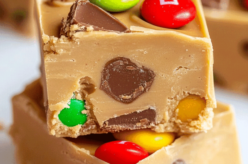 Peanut Butter Candy Bar Fudge