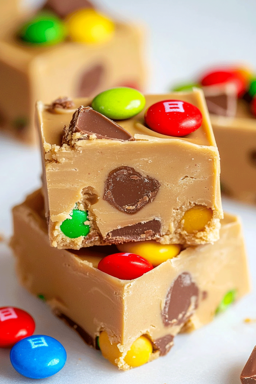 Peanut Butter Candy Bar Fudge