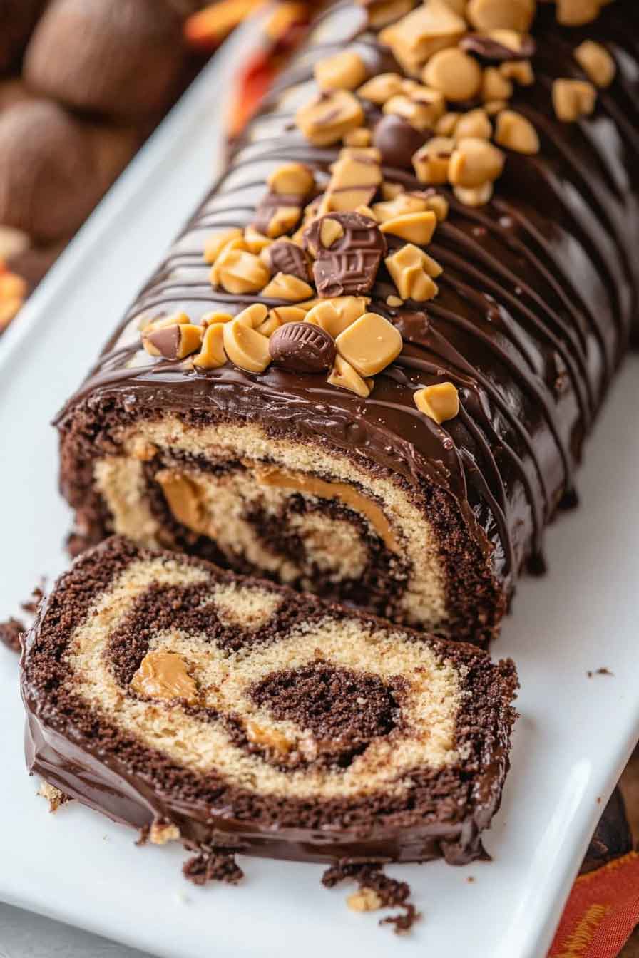 Peanut Butter Roll Cake
