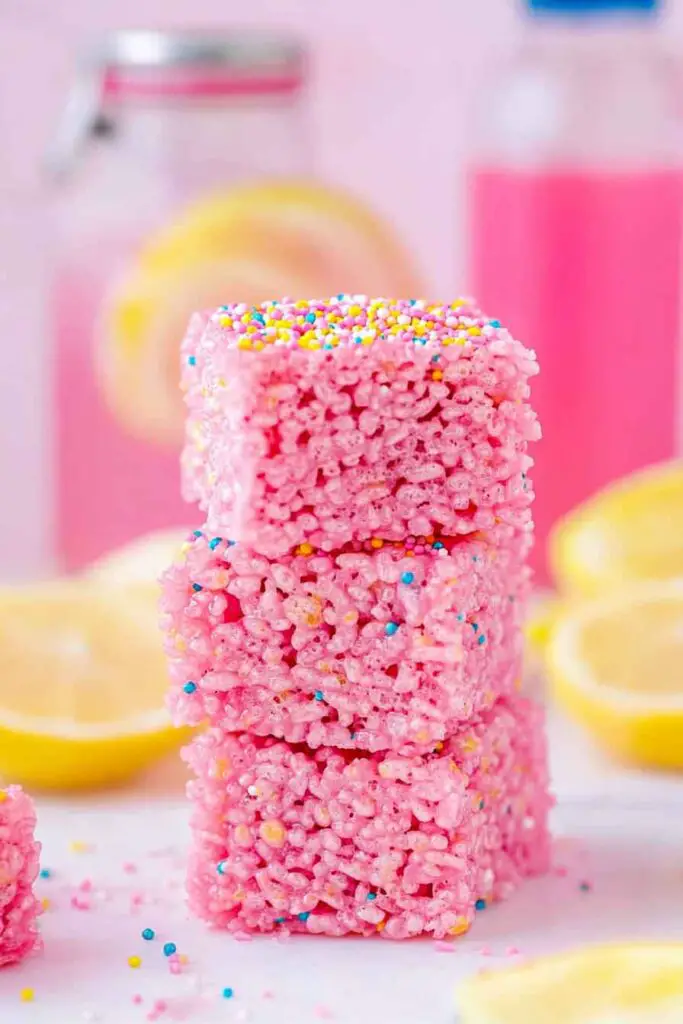 Lemonade Rice Krispie Treats