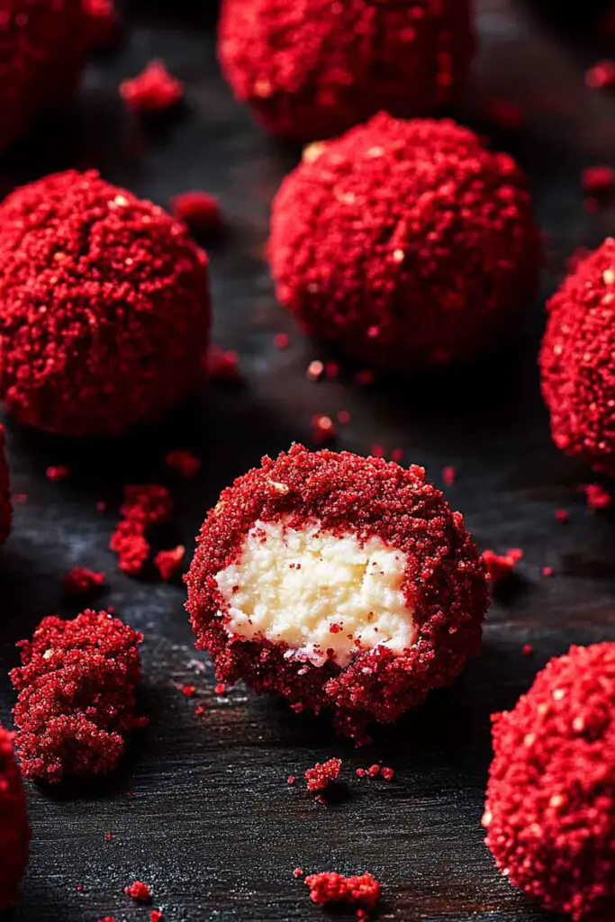 how to make Red Velvet Cheesecake Bites