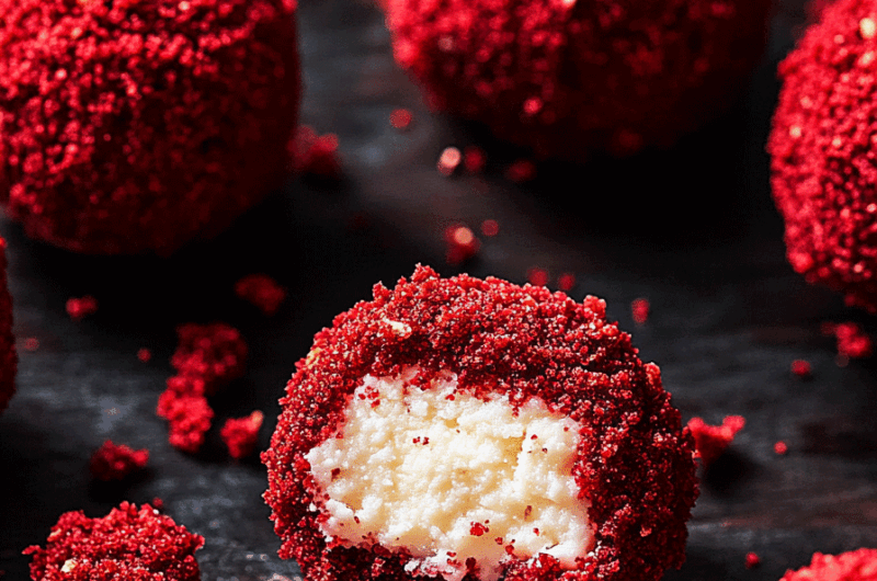 Red Velvet Cheesecake Bites