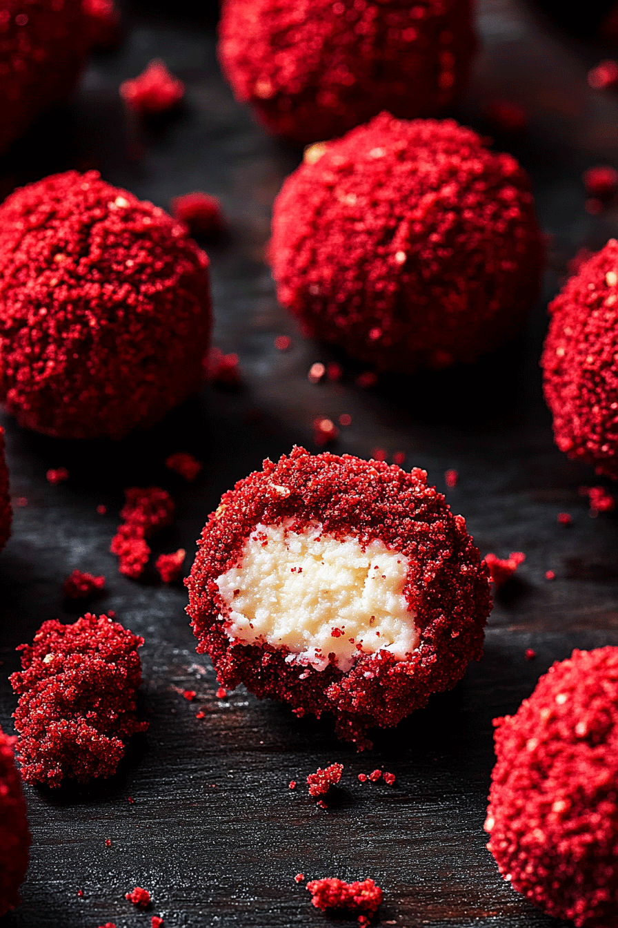 Red Velvet Cheesecake Bites