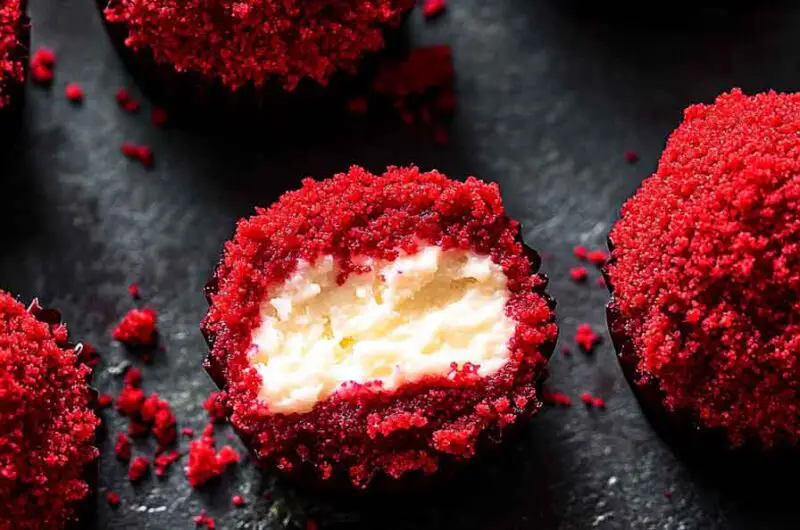 Red Velvet Cheesecake Bites