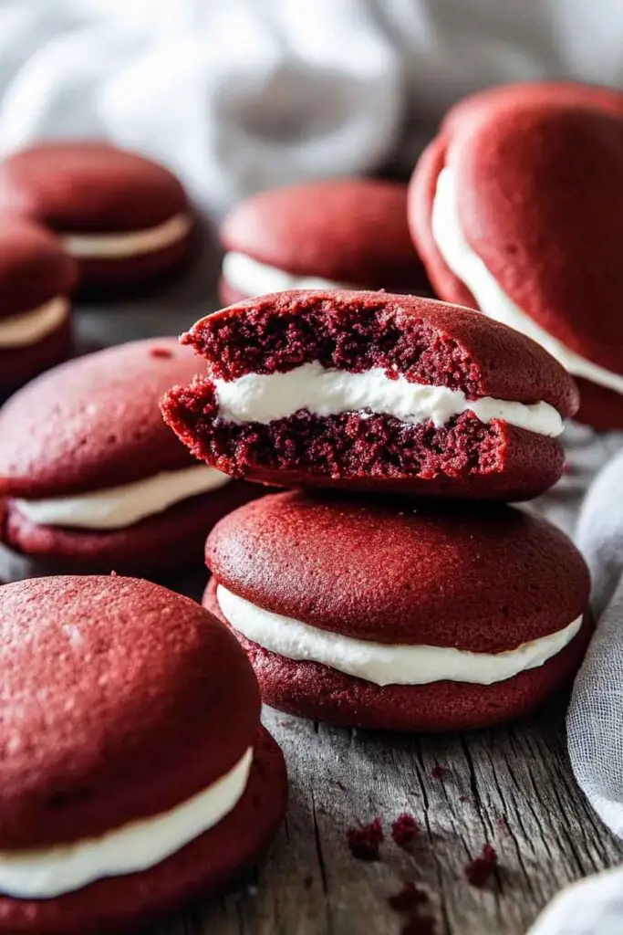 Red Velvet Whoopie Pies