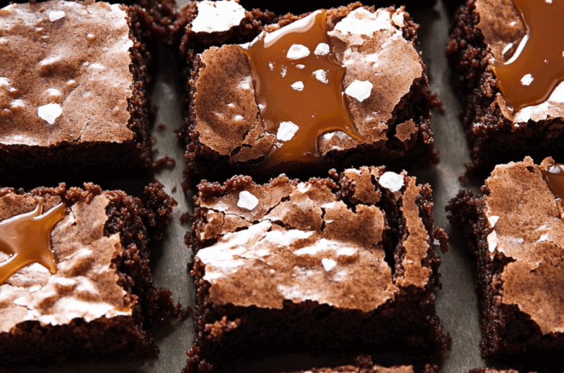Salted Caramel Fudge Brownies