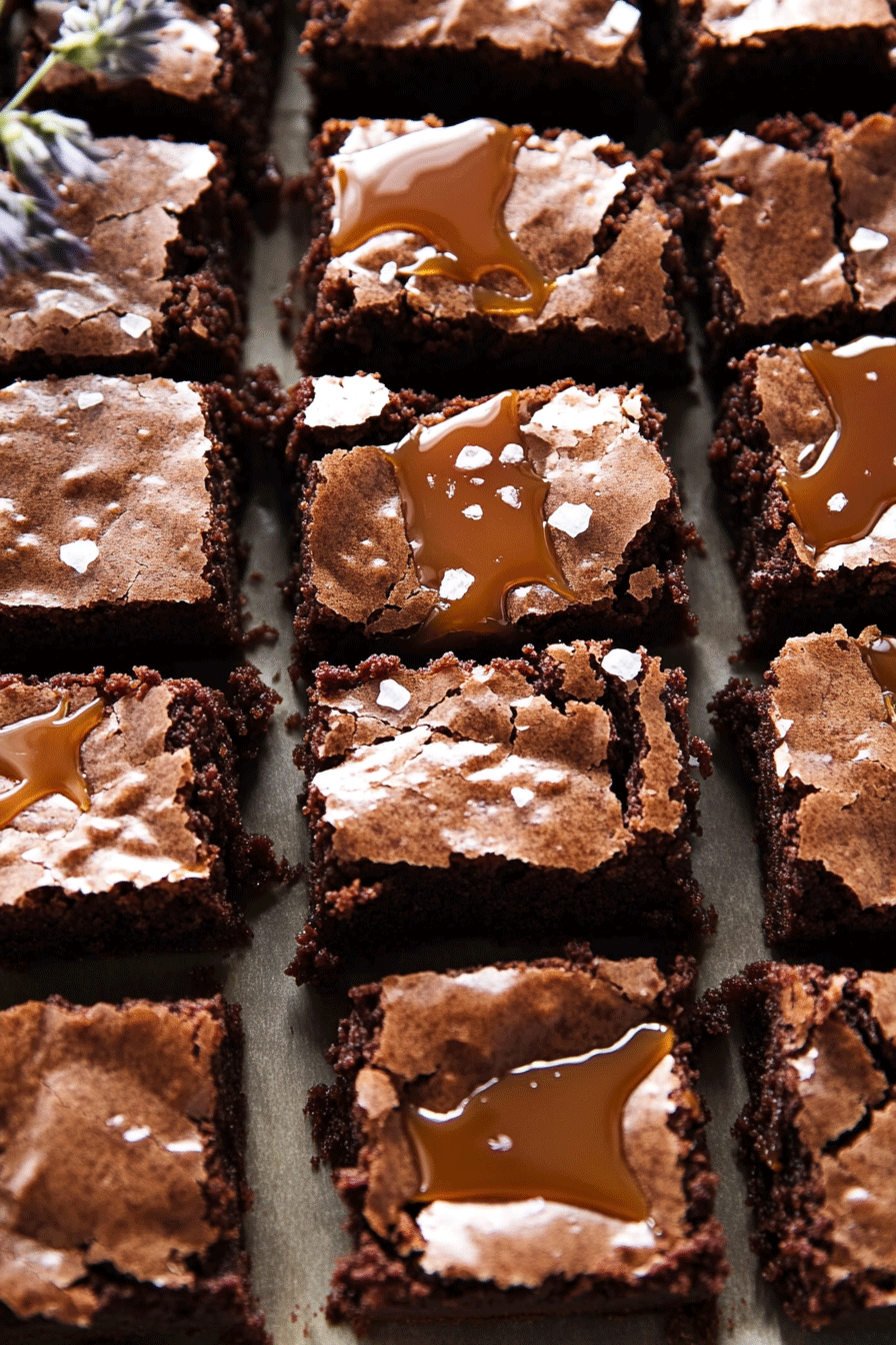 Salted Caramel Fudge Brownies