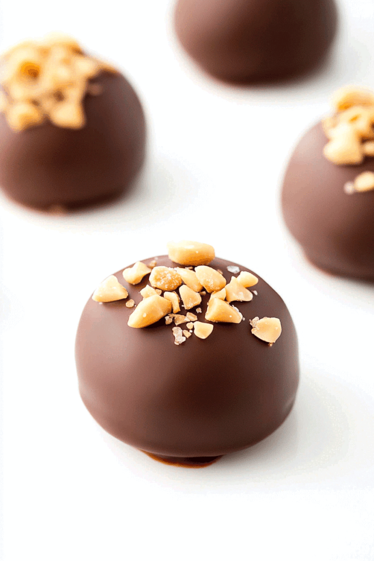 Salted Caramel Fudge Truffles