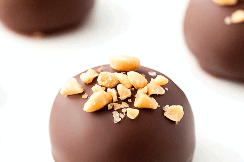 Salted Caramel Fudge Truffles