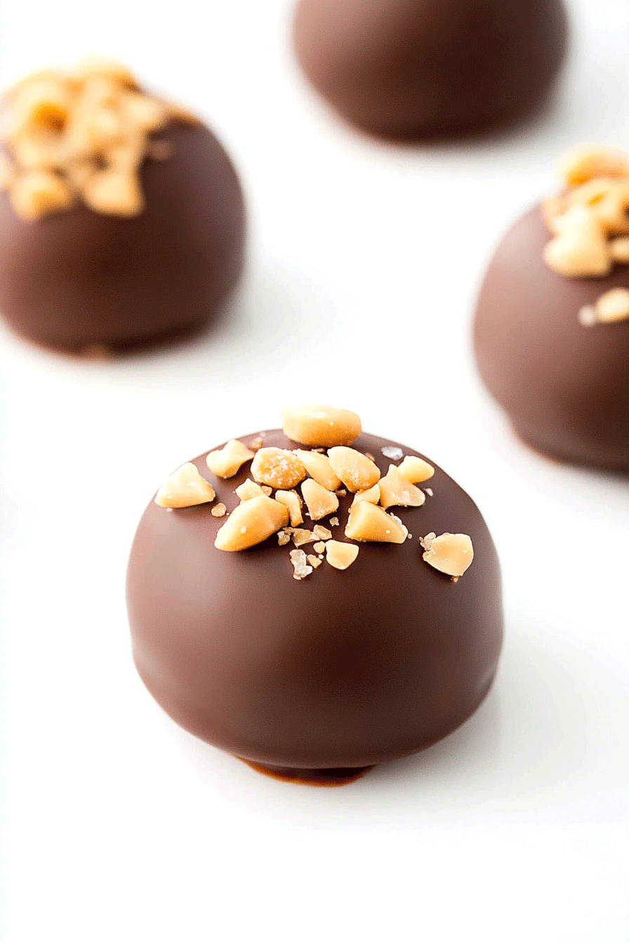 Salted Caramel Fudge Truffles