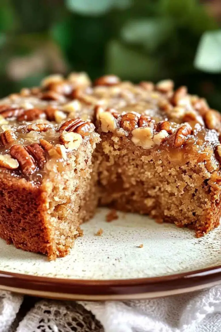 Southern Pecan Praline Cake