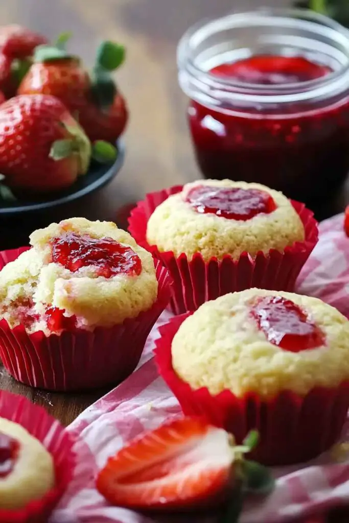 Strawberry Cheesecake  Muffins