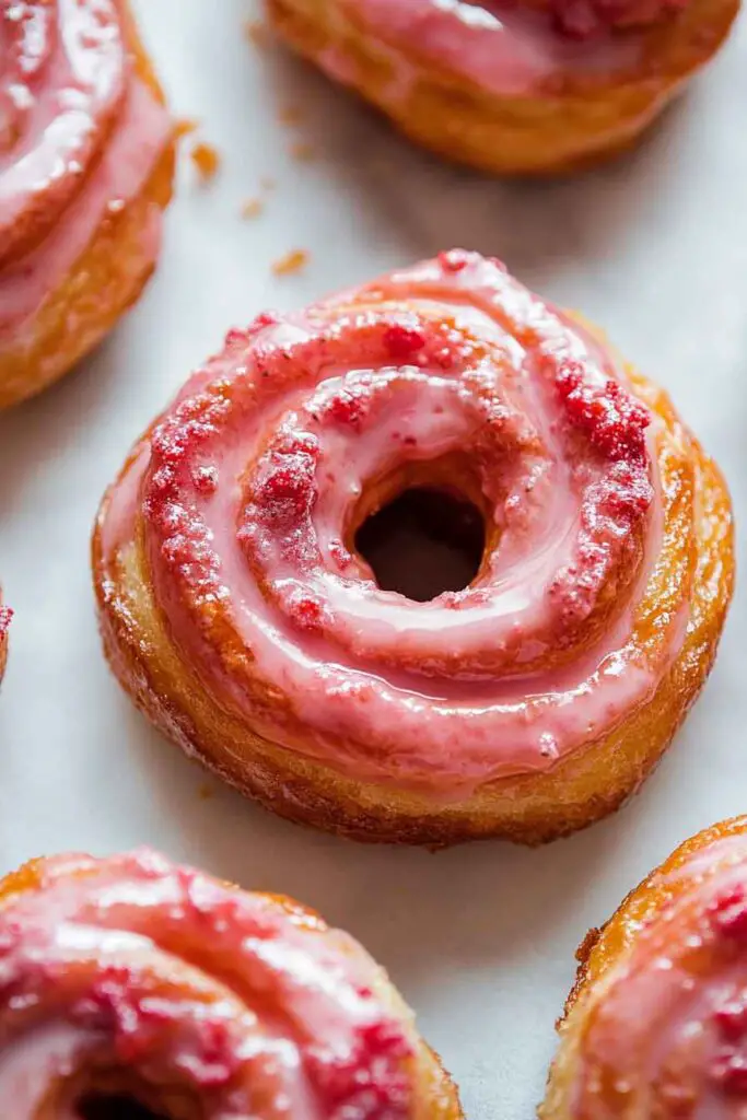 Strawberry Crullers