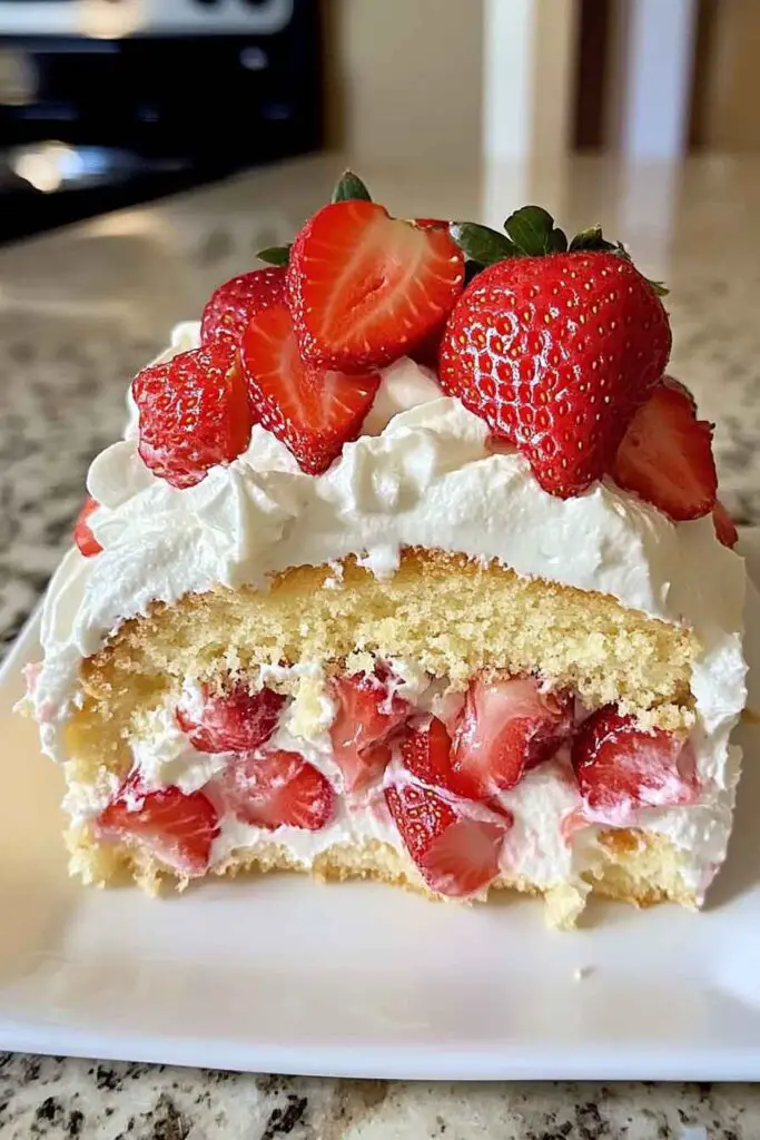 Strawberry Cheesecake Dessert Roll