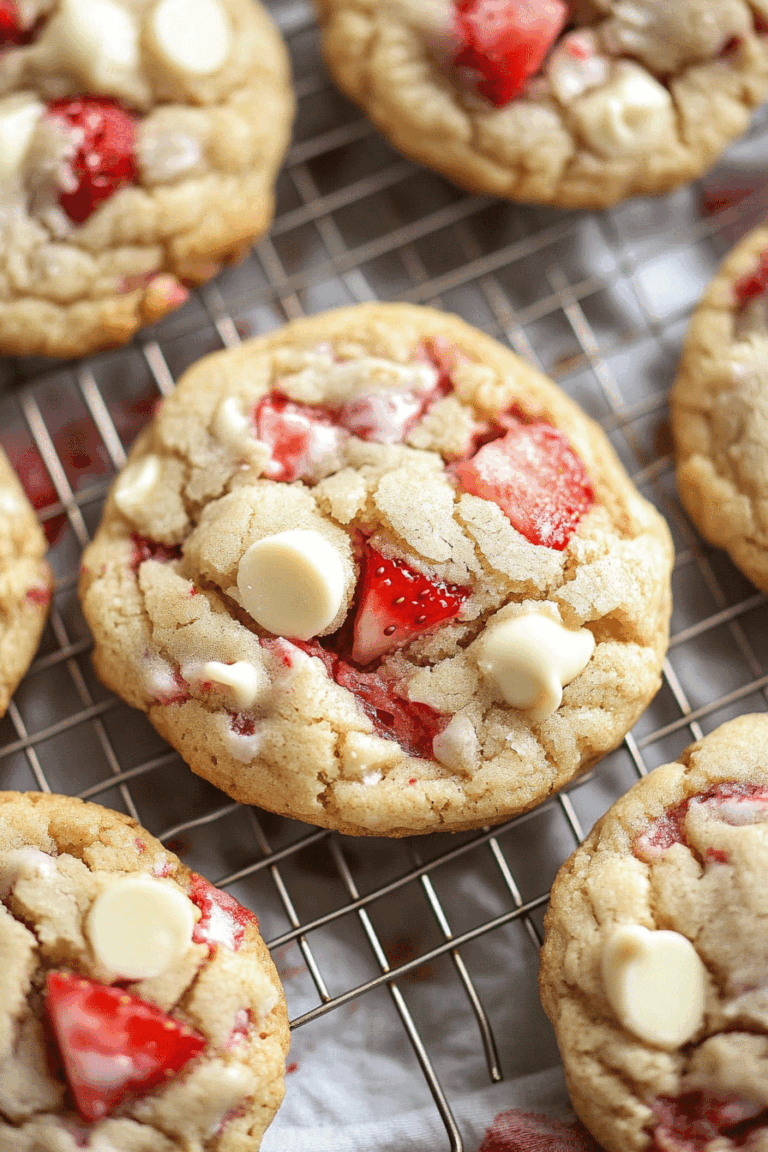Strawberry White Chip Cookies