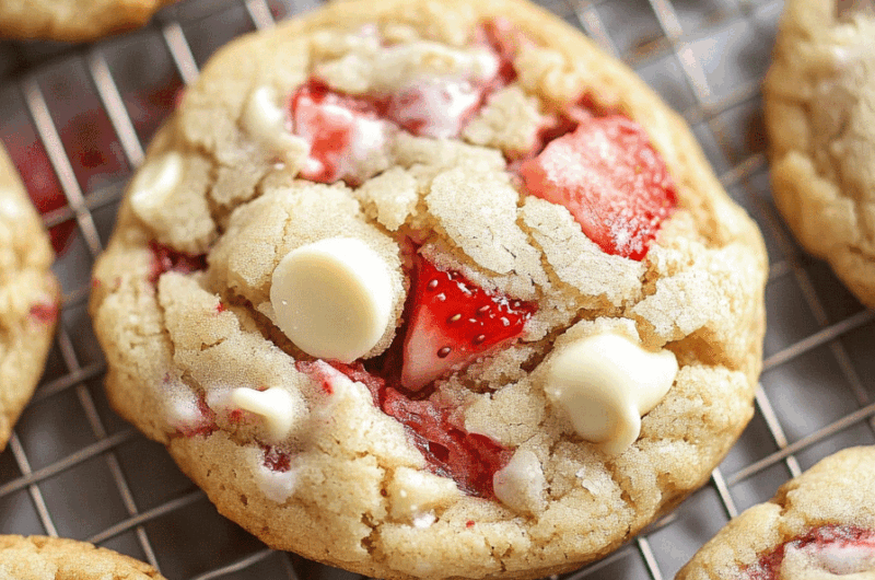 Strawberry White Chip Cookies