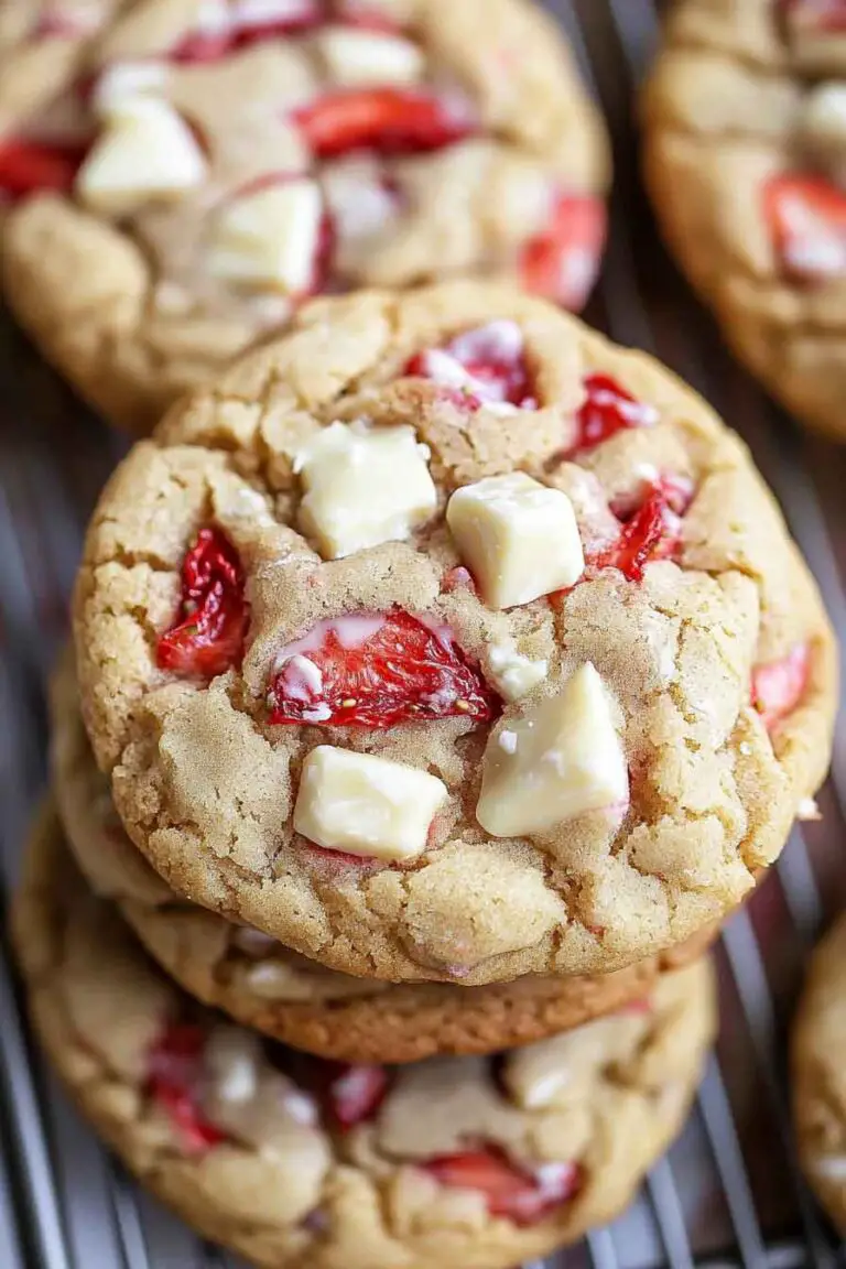 Strawberry White Chip Cookies
