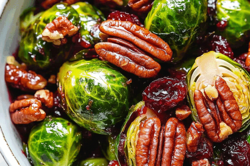 Sweet Cranberry Brussels Sprouts
