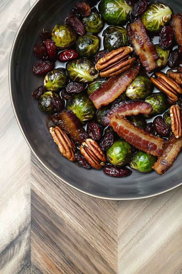 Sweet Cranberry Brussels Sprouts