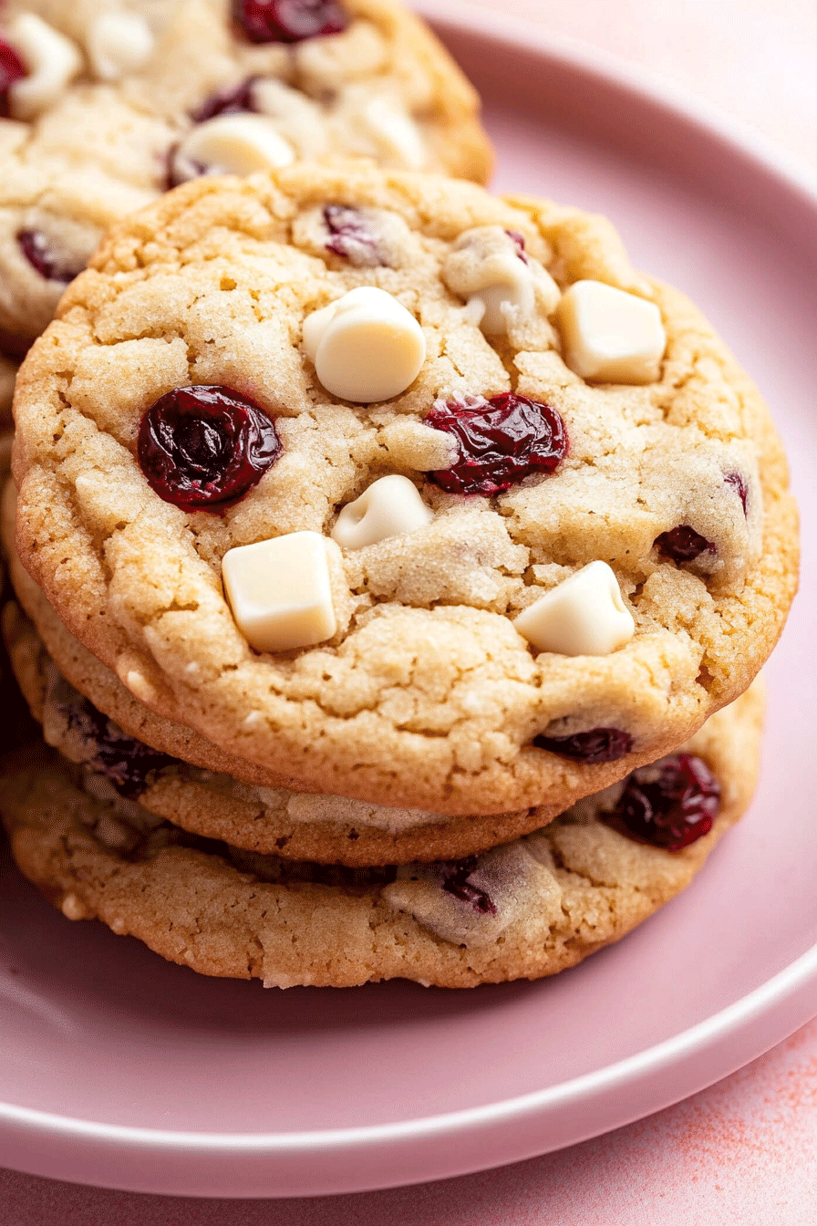 White Chocolate Cranberry Cookies