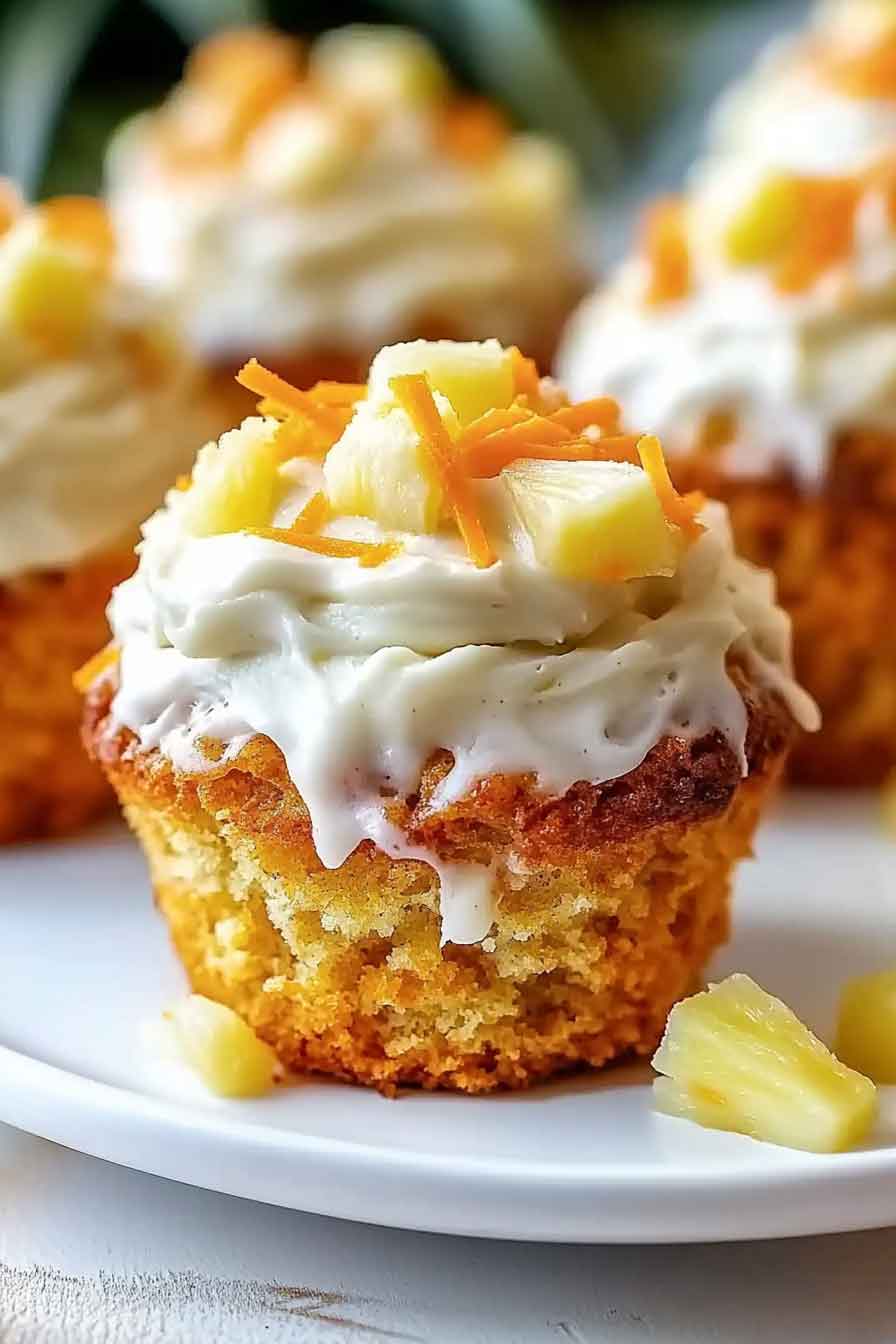 Hawaiian Pineapple Carrot Muffins