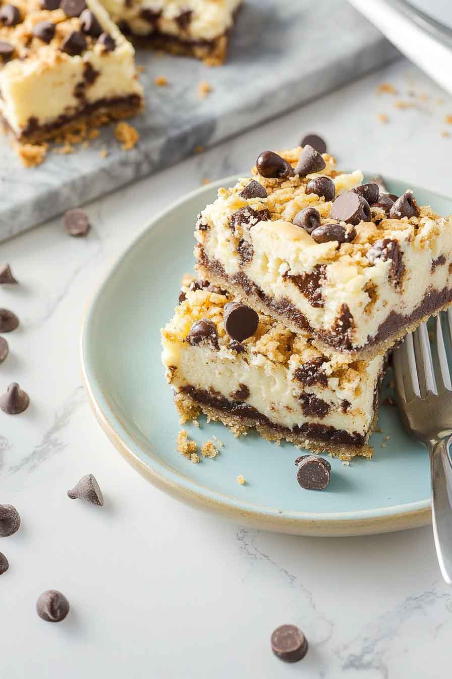 Chocolate Chip Cheesecake Bars