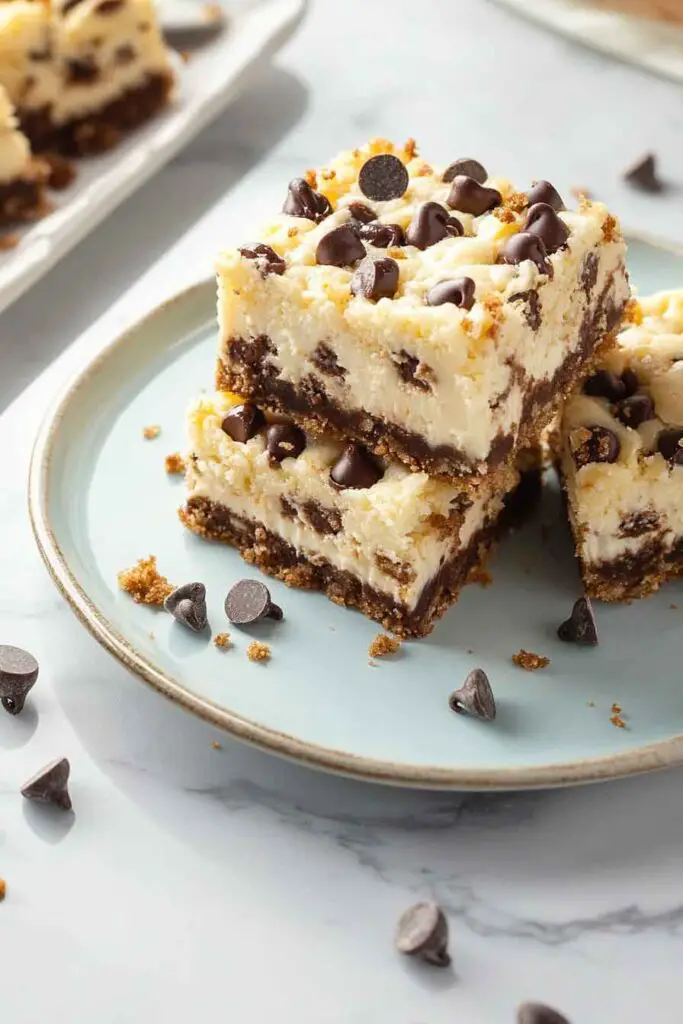 Ingredients for Chocolate Chip Cheesecake Bars