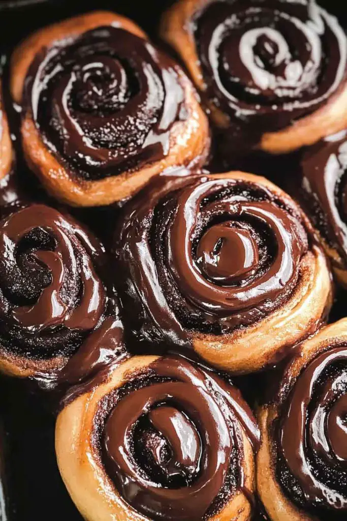 Soft Chocolate Cinnamon Rolls