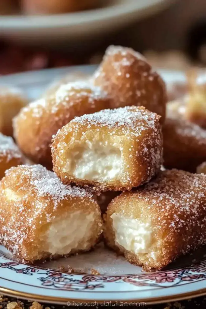 How to Serve Churro Stuffed Cheesecake Bites