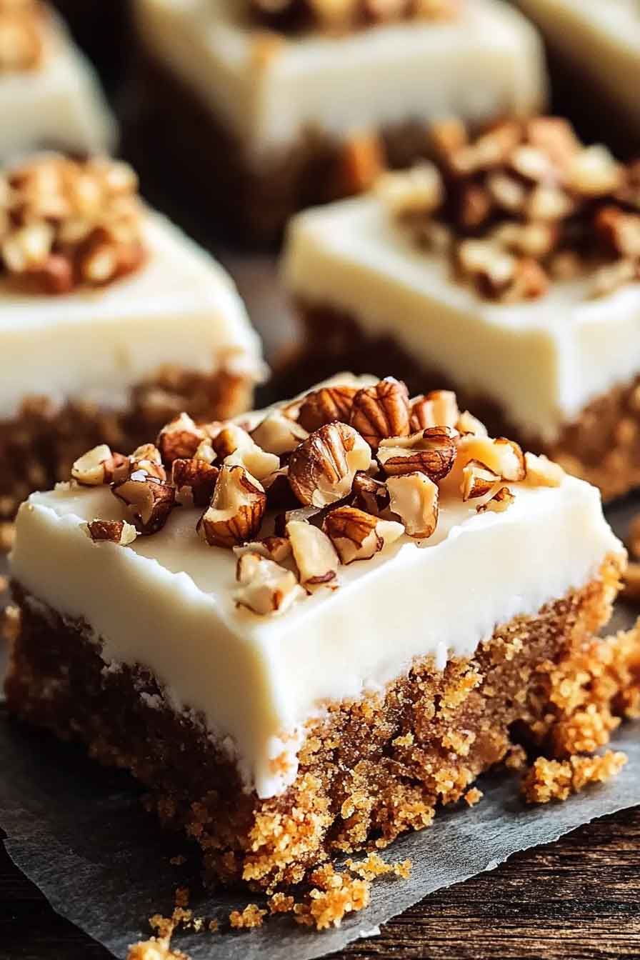 Decadent Carrot Cake Bars